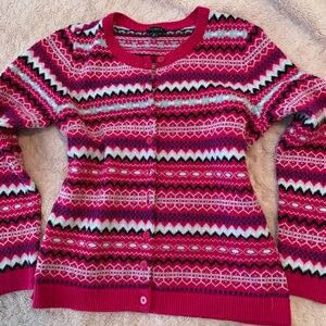 Women's Pink Patterned Sweater